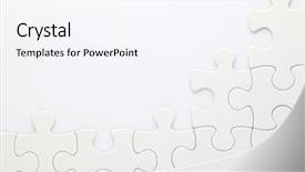  Presentation with jigsaw - Beautiful PPT layouts featuring jigsaw-puzzle-on-white-background backdrop and a sky blue colored foreground