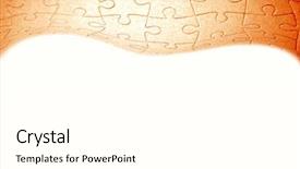  Presentation with ethnical pattern - PPT layouts enhanced with jigsaw puzzle pattern on white background and a  colored foreground