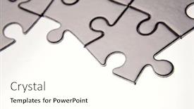  Presentation with puzzle pieces - Slides enhanced with jigsaw-puzzle-pieces-on-white background and a white colored foreground