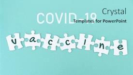  Presentation with blue puzzle pieces - Slide deck with jigsaw-puzzle-pieces-with-coronavirus background and a arctic colored foreground