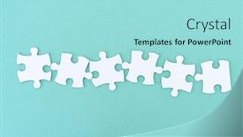  Presentation with puzzle pieces - Amazing PPT theme having jigsaw-puzzle-pieces backdrop and a arctic colored foreground