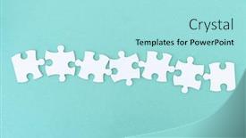  Presentation with jigsaw - Colorful slide set enhanced with jigsaw-puzzle-pieces backdrop and a arctic colored foreground