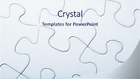  Presentation with jigsaw - Amazing presentation theme having jigsaw puzzle with blank white backdrop and a sky blue colored foreground