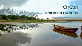  Presentation with hidden - Presentation theme enhanced with jijoca de jericoacoara ceara brazil background and a cool aqua colored foreground