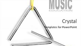  Presentation with jingle - Beautiful slides featuring jingle - musical triangle on a white backdrop and a white colored foreground