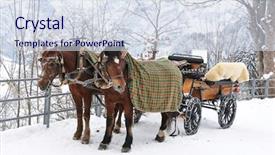  Presentation with pair - Slides featuring jingle - pair of horses braunwald famous background and a  colored foreground