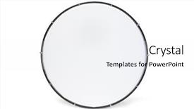  Presentation with tambourine - PPT theme consisting of jingle bell rock - one red tambourine isolated background and a white colored foreground