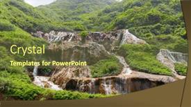  Presentation with taipei - Slides having jinguashi-golden-waterfall-in-new background and a tawny brown colored foreground