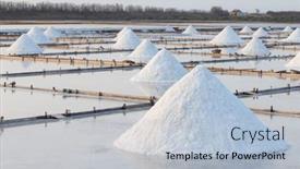 Presentation with tile - Slides having jingzaijiao-tile-paved-salt-fields background and a light blue colored foreground