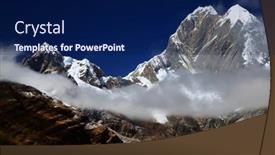  Presentation with america - Presentation design consisting of jirishanca-peak-cordiliera-huayhuash-peru background and a navy blue colored foreground