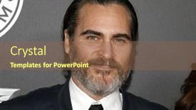  Presentation with hangar - Theme enhanced with joaquin-phoenix-at-the-art background and a tawny brown colored foreground