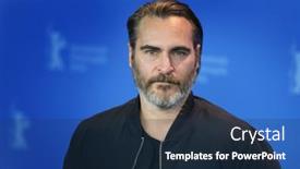  Presentation with phoenix - Theme enhanced with joaquin-phoenix-poses background and a ocean colored foreground