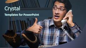  Presentation with awards night celebration - Colorful theme enhanced with job appraisal - young male jeweller working backdrop and a  colored foreground