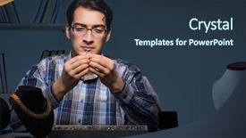  Presentation with night - Presentation theme having job appraisal - young male jeweller working background and a  colored foreground
