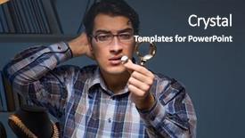  Presentation with young students working in groups - Audience pleasing presentation consisting of job appraisal - young male jeweller working backdrop and a  colored foreground