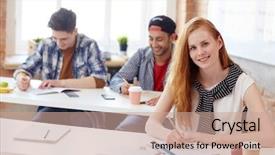  Presentation with task - Amazing presentation having carrying out task during final backdrop and a coral colored foreground