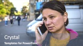  Presentation with bad news - Beautiful PPT layouts featuring job burnout - bad news mature woman backdrop and a gray colored foreground