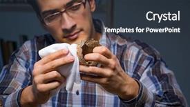  Presentation with night - Amazing slides having job evaluation - young male jeweler working backdrop and a tawny brown colored foreground