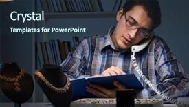  Presentation with workshop - Colorful slide deck enhanced with job evaluation - young male jeweller working backdrop and a tawny brown colored foreground