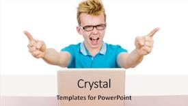  Presentation with scroll paper isolated on white - Presentation design enhanced with job fair - student with laptop isolated background and a lemonade colored foreground