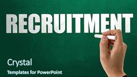  Presentation with resume - Beautiful PPT theme featuring job fair resume - recruitment backdrop and a forest green colored foreground