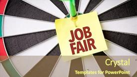  Presentation with job fair - Cool new theme with job fair backdrop and a coral colored foreground