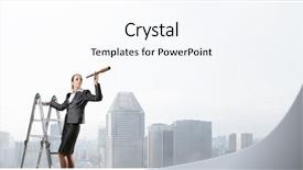  Presentation with job search - Theme enhanced with job hunting - search of something new background and a sky blue colored foreground