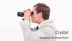  Presentation with spy - Colorful PPT layouts enhanced with job hunting - side view of businessman using backdrop and a white colored foreground