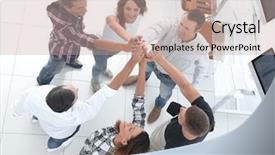  Presentation with incentive - Audience pleasing theme consisting of job incentive - creative team giving each other backdrop and a  colored foreground