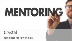  Presentation with incentive - Amazing presentation design having job incentive - mentoring backdrop and a white colored foreground