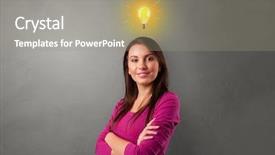  Presentation with job interview - Audience pleasing presentation theme consisting of job interview faculty - young student looking for new backdrop and a  colored foreground