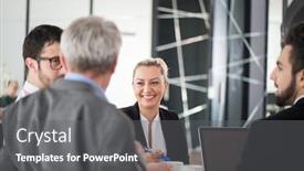  Presentation with job interview - Audience pleasing PPT layouts consisting of job interview for new business people and executives backdrop and a gray colored foreground