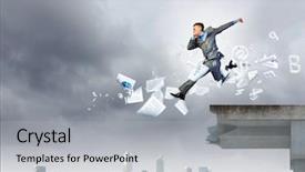  Presentation with gap - Amazing slide set having electrical - incomplete electric socket and electric backdrop and a yellow colored foreground