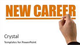  Presentation with job opportunity - PPT theme enhanced with job opportunity - new career background and a white colored foreground