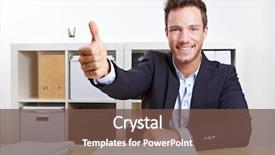  Presentation with successful - Beautiful slide deck featuring job performance job satisfaction - successful business man in office backdrop and a tawny brown colored foreground