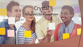  Presentation with creative - PPT layouts having job posting - creative team using post it background and a  colored foreground