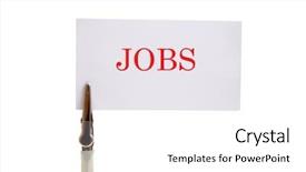  Presentation with paths - Colorful theme enhanced with job posting - memo card business card backdrop and a  colored foreground