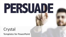  Presentation with job - Colorful slide set enhanced with job powert point - business man pointing the text backdrop and a white colored foreground