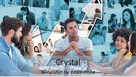  Presentation with business casual - Colorful slide set enhanced with job powert point - digital composite of casual business backdrop and a light blue colored foreground