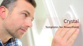  Presentation with outlet - PPT theme enhanced with job powert point - electrician fitting an outlet background and a lemonade colored foreground