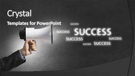 Presentation with announcing - PPT layouts having job promotion announcement - announcing successful idea background and a dark gray colored foreground