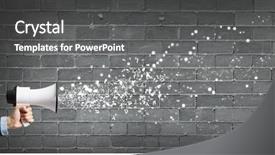  Presentation with announcing - Beautiful slides featuring job promotion announcement - announcing successful idea backdrop and a  colored foreground