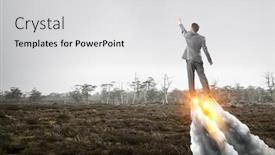  Presentation with job promotion - Slides having job-promotion-concept-mixed-media background and a light gray colored foreground