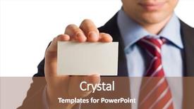  Presentation with job promotion - Beautiful presentation featuring job promotion presentation - businessman in suit showing his backdrop and a tawny brown colored foreground