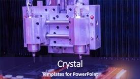  Presentation with cnc milling machine - Cool new PPT layouts with job rotation - cnc milling machine milling heads backdrop and a navy blue colored foreground