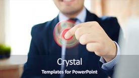  Presentation with relaxing - Slides having job rotation - modern businessman relaxing with fidget background and a navy blue colored foreground