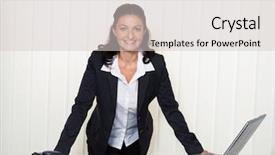  Presentation with house building - PPT layouts enhanced with job satisfaction - architect with building plan background and a light gray colored foreground