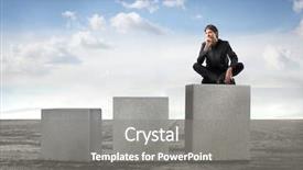  Presentation with job - Presentation with job satisfaction - businessman sitting on the highest background and a gray colored foreground