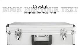  Presentation with silver fern black white flag - PPT layouts consisting of job tool box - silver aluminum briefcase isolated background and a white colored foreground