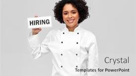  Presentation with job - Slide deck with job-work-and-employment-concept background and a white colored foreground